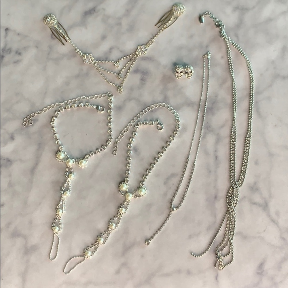 Rhinestone Collective 6 Piece Costume Jewelry Set